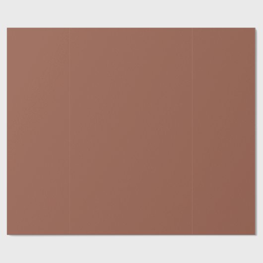 BUDGET Dark Terracotta Monochrome Weddenschap Cadeaupapier (Vlak)