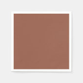 BUDGET Dark Terracotta Monochrome Weddenschap Servet (Voorkant)
