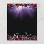 Budget Day of the Dead Floral Invitation (Achterkant)