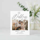 Budget De bruiloft Elegant Minimalistisch Modern (Staand voorkant)