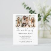 Budget De bruiloft QR code uitnodiging (Staand voorkant)