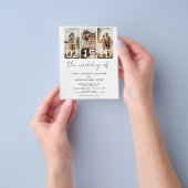 Budget De bruiloft QR code uitnodiging Flyer (Hand)