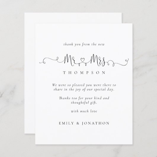 Budget de heer Mrs Rings Bedankt (Voorkant / Achterkant)