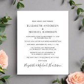 Budget de heer Mrs Wedding Photo Reception Invitat