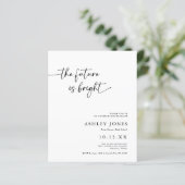 BUDGET De toekomst is zonnig Afstuderen uitnodigen (Staand voorkant)