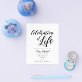 Budget Death Jubileum Viering van het Leven Flyer (Enkel)