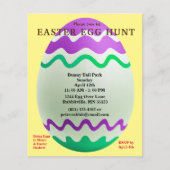 Budget Decorative Egg Easter Hunt Invitation Flyer (Voorkant)