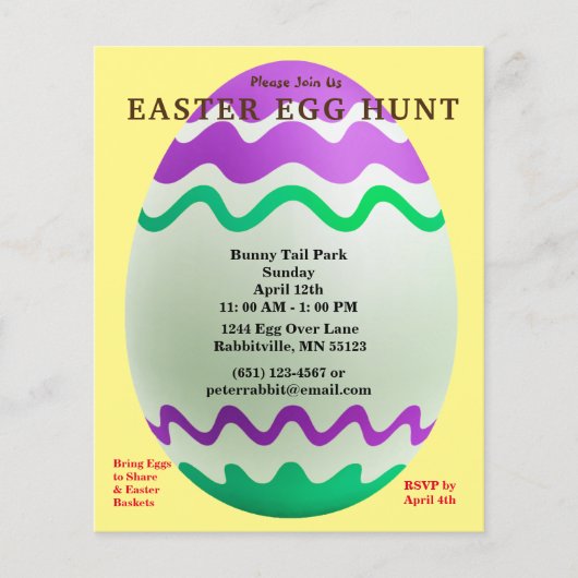 Budget Decorative Egg Easter Hunt Paper Datablad (Voorkant)
