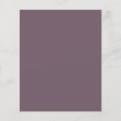 Budget Deep Plum Foliage Weduwen Uitnodiging (Achterkant)