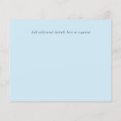 Budget Deep Red Blue Teal Kaneel Bewaar de datum (Achterkant)