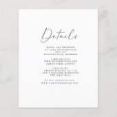 Budget Details Card Flyer (Voorkant)