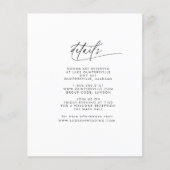 Budget Details Card Flyer (Voorkant)