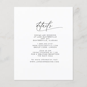 Budget Details Card Flyer