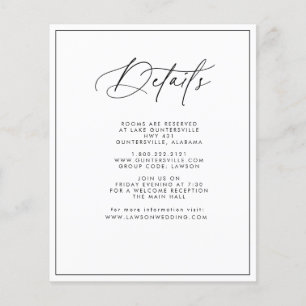 Budget Details Card Flyer