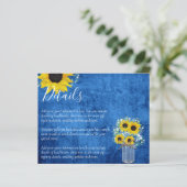 BUDGET Details Rustieke Zonnebloem Bruiloft Enclos (Staand voorkant)