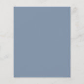 Budget Deusty Blue Ampersand Wedding Invitation (Achterkant)