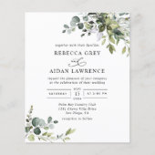 Budget Deusty Blue Greenery Wedding (Voorkant)