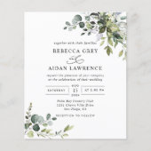 Budget Deusty Blue Greenery Wedding (Voorkant)