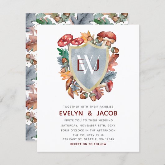 Budget Deusty Blue Mushroom Weddenschap (Voorkant / Achterkant)