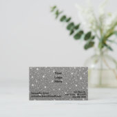 Budget Diamond Sparkly QR-code Visitekaartje (Staand voorkant)