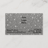 Budget Diamond Sparkly QR-code Visitekaartje (Voorkant)