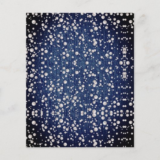 Budget Diamonds Parels Denim Elegant 50ste Verjaar (Achterkant)