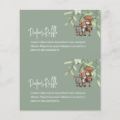 Budget Diaper Koe Raffle Greenery Kaart 2 in 1 (Voorkant)