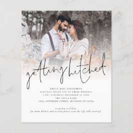 Budget die geHitde Foto QR Wedding nodigt uit