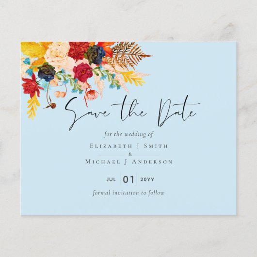 Budget Diep Rood Blauw Turkoois Kaneel Bewaar de D (Voorkant)