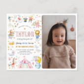 Budget Dier Circus Carnaval Foto Verjaardagsfeest (Voorkant)