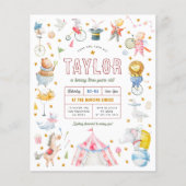 Budget Dierencircus Carnaval Verjaardagsfeest (Voorkant)