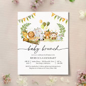 Budget Dierensafari Party Baby Brunch Uitnodigen