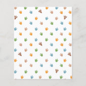 Budget Dinosaur Hatching Soon Baby shower nodigt u Flyer (Achterkant)