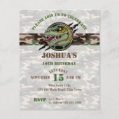 Budget Dinosaur verjaardagscraptor camouflage nodi (Voorkant)