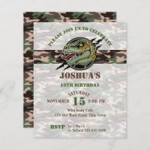 Budget Dinosaur verjaardagscraptor camouflage nodi