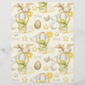 Budget Dinosaurus Thema Baby shower Flyer (Achterkant)