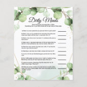 Budget Dirty Minds Vrijgezellenfeest Game Kaarten (Voorkant)