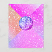 Budget disco bachelorette partijuitnodiging flyer (Achterkant)