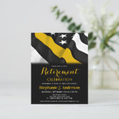 Budget Dispatcher Thin Gold Line Flag Retirement (Staand voorkant)