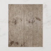 Budget Dockside Rustic Wedding Uitnodiging (Achterkant)