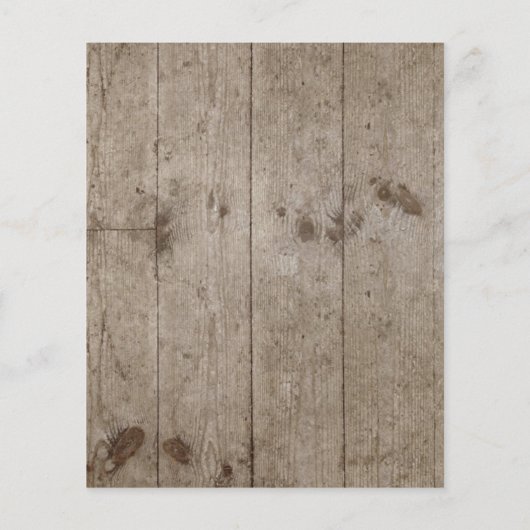 Budget Dockside Rustic Wedding Uitnodiging (Achterkant)