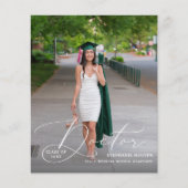 Budget Doctor Elegant Foto Afstuderen Aankondiging Flyer (Voorkant)