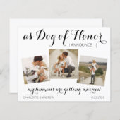 Budget Dog of Honor Photos Wedding Save the Date (Voorkant / Achterkant)