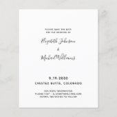 Budget Dog Wedding Pet Foto bewaart datumkaarten (Achterkant)