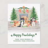 Budget Dogs Pet Business Hondenliefhebber Kerstmis (Voorkant)