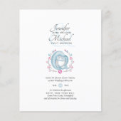 Budget Dolphins in Love Sealife Wedding Inviting (Voorkant)