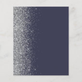 Budget donk Blue Silver Glitter Weddenschap (Achterkant)