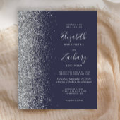 Budget donk Blue Silver Glitter Weddenschap