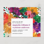 BUDGET Donker Roze Krachtige Bloem Bruiloft Save T (Voorkant)