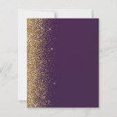 Budget donkerder Paars goud sparen de Kaart van de (Achterkant)